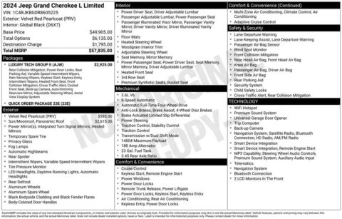 Photos of 2024 Jeep Grand Cherokee L Limited for sale in Plainwell, MI at Zeigler Ford of Plainwell