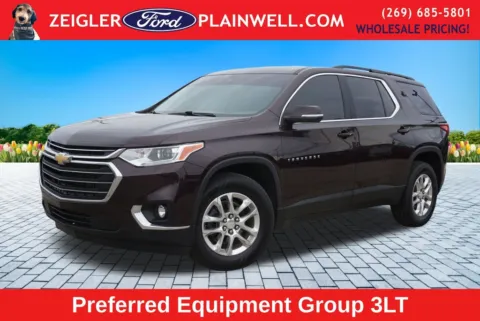 Black 2021 Chevrolet Traverse LT Leather for sale in Plainwell, MI