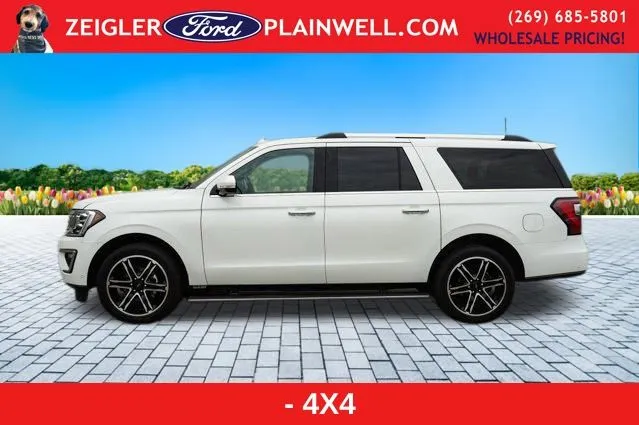 White 2021 Ford Expedition Max Limited for sale in Plainwell, MI