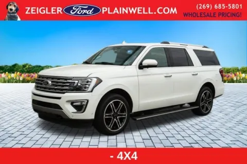 White 2021 Ford Expedition Max Limited for sale in Plainwell, MI