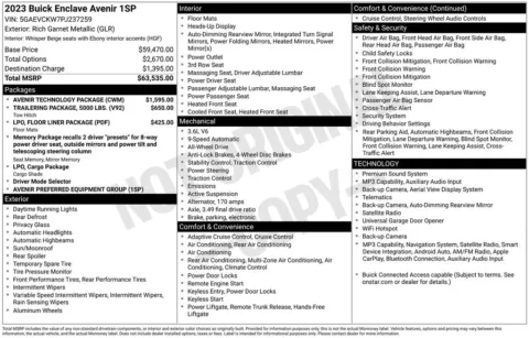 Photos of 2023 Buick Enclave Avenir for sale in Plainwell, MI at Zeigler Ford of Plainwell