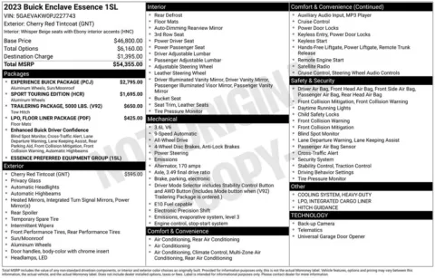 Photos of 2023 Buick Enclave Essence for sale in Plainwell, MI at Zeigler Ford of Plainwell