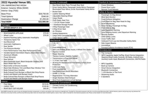 Photos of 2022 Hyundai Venue SEL for sale in Plainwell, MI at Zeigler Ford of Plainwell