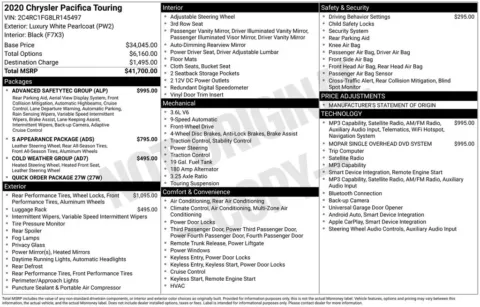 Photos of 2020 Chrysler Pacifica Touring for sale in Plainwell, MI at Zeigler Ford of Plainwell