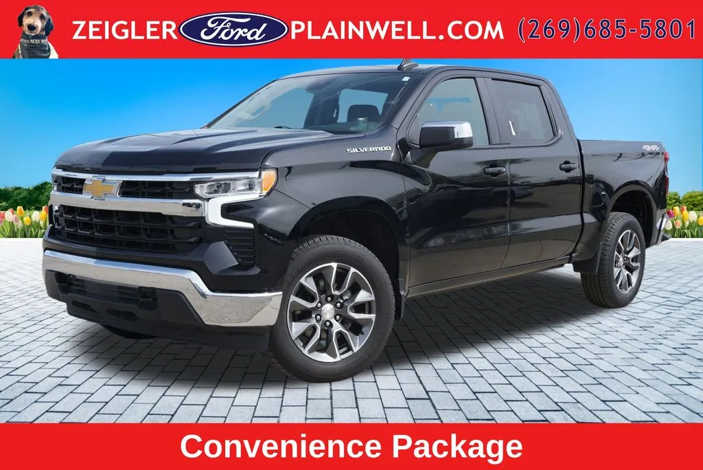 Black 2024 Chevrolet Silverado 1500 LT for sale in Plainwell, MI