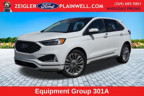 White 2024 Ford Edge Titanium for sale in Plainwell, MI