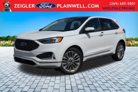 White 2024 Ford Edge Titanium for sale in Plainwell, MI