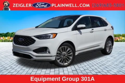 White 2024 Ford Edge Titanium for sale in Plainwell, MI