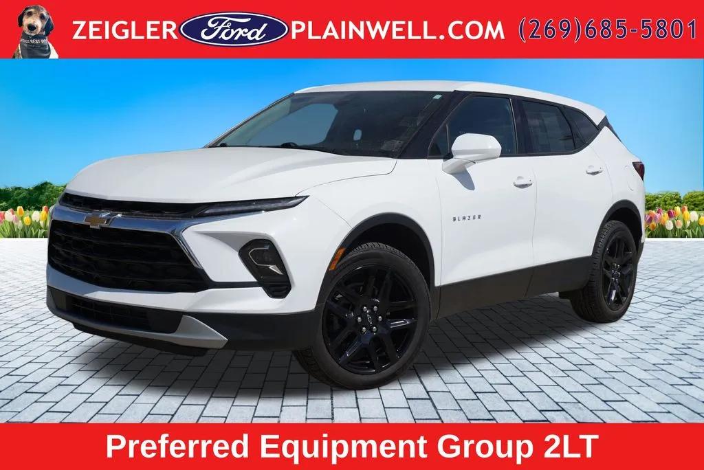 White 2023 Chevrolet Blazer LT for sale in Plainwell, MI