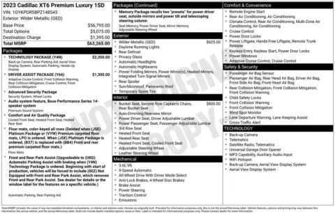 Photos of 2023 Cadillac XT6 Premium Luxury for sale in Plainwell, MI at Zeigler Ford of Plainwell