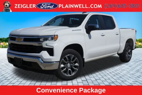 White 2023 Chevrolet Silverado 1500 LT for sale in Plainwell, MI