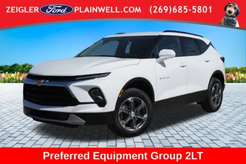 White 2024 Chevrolet Blazer LT for sale in Plainwell, MI