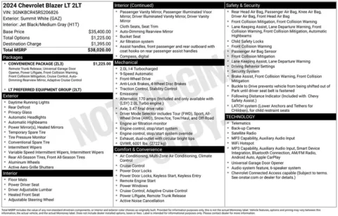 Photos of 2024 Chevrolet Blazer LT for sale in Plainwell, MI at Zeigler Ford of Plainwell