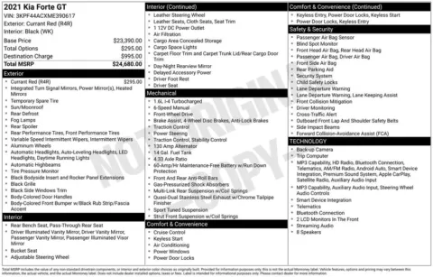 Photos of 2021 Kia Forte GT for sale in Plainwell, MI at Zeigler Ford of Plainwell