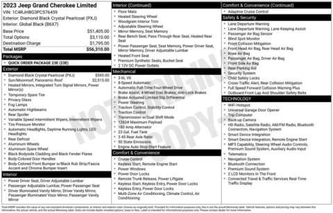 Photos of 2023 Jeep Grand Cherokee Limited for sale in Plainwell, MI at Zeigler Ford of Plainwell