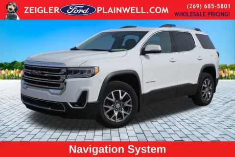 White 2023 GMC Acadia SLT for sale in Plainwell, MI