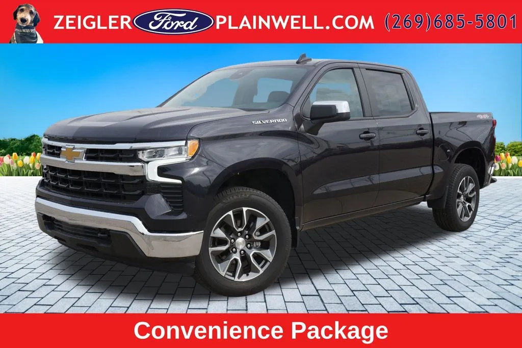Gray 2023 Chevrolet Silverado 1500 LT for sale in Plainwell, MI