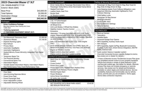 Photos of 2023 Chevrolet Blazer LT for sale in Plainwell, MI at Zeigler Ford of Plainwell