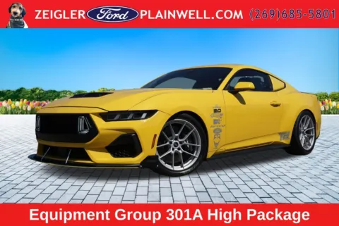 Yellow 2024 Ford Mustang GT for sale in Plainwell, MI