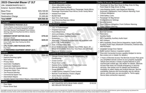 Photos of 2023 Chevrolet Blazer LT for sale in Plainwell, MI at Zeigler Ford of Plainwell