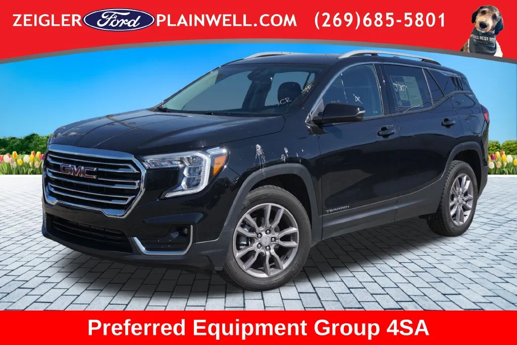 Black 2024 GMC Terrain SLT for sale in Plainwell, MI