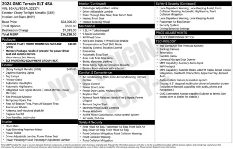 Photos of 2024 GMC Terrain SLT for sale in Plainwell, MI at Zeigler Ford of Plainwell