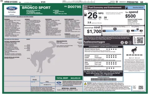 Photos of 2023 Ford Bronco Sport Outer Banks for sale in Plainwell, MI at Zeigler Ford of Plainwell