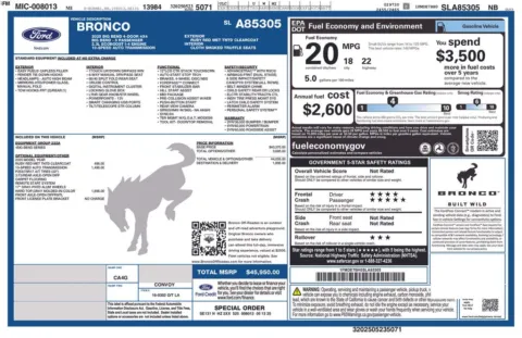 Photos of 2025 Ford Bronco Big Bend for sale in Plainwell, MI at Zeigler Ford of Plainwell