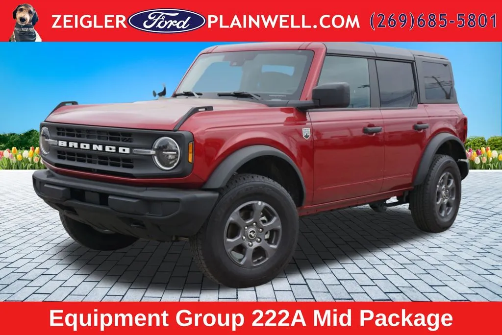 Red 2025 Ford Bronco Big Bend for sale in Plainwell, MI