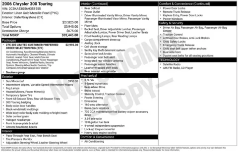 Photos of 2006 Chrysler 300 Touring for sale in Plainwell, MI at Zeigler Ford of Plainwell