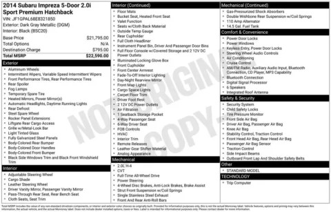 Photos of 2014 Subaru Impreza 2.0i Sport Premium for sale in Plainwell, MI at Zeigler Ford of Plainwell