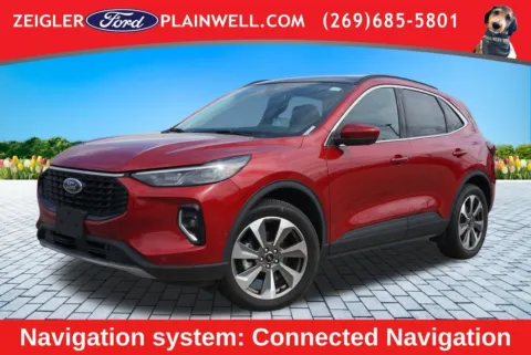 Red 2023 Ford Escape Hybrid Platinum for sale in Plainwell, MI