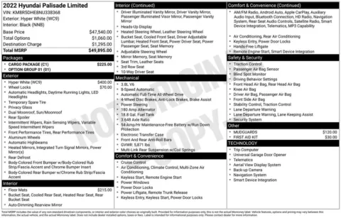 Photos of 2022 Hyundai Palisade Limited for sale in Plainwell, MI at Zeigler Ford of Plainwell