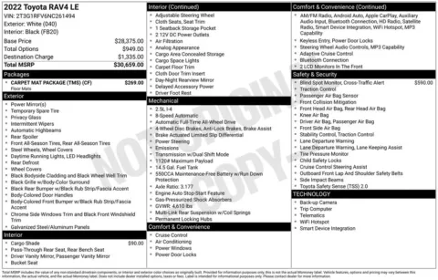 Photos of 2022 Toyota RAV4 LE for sale in Plainwell, MI at Zeigler Ford of Plainwell