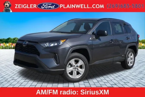 Gray 2021 Toyota RAV4 Hybrid LE for sale in Plainwell, MI
