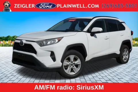 White 2021 Toyota RAV4 XLE for sale in Plainwell, MI
