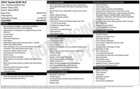 Photos of 2024 Toyota bZ4X XLE for sale in Plainwell, MI at Zeigler Ford of Plainwell