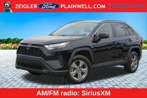 Black 2023 Toyota RAV4 Hybrid LE for sale in Plainwell, MI