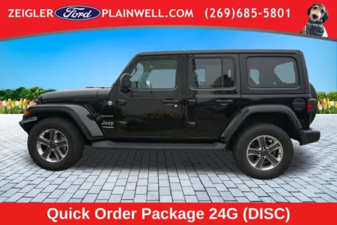 Photos of 2022 Jeep Wrangler Unlimited Sahara for sale in Plainwell, MI at Zeigler Ford of Plainwell