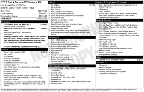Photos of 2023 Buick Encore GX Essence for sale in Plainwell, MI at Zeigler Ford of Plainwell