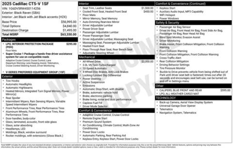 Photos of 2025 Cadillac CT5 V-Series for sale in Plainwell, MI at Zeigler Ford of Plainwell