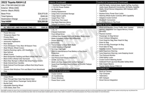 Photos of 2022 Toyota RAV4 LE for sale in Plainwell, MI at Zeigler Ford of Plainwell