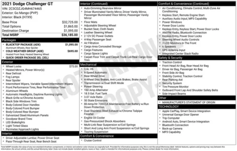 Photos of 2021 Dodge Challenger GT for sale in Plainwell, MI at Zeigler Ford of Plainwell