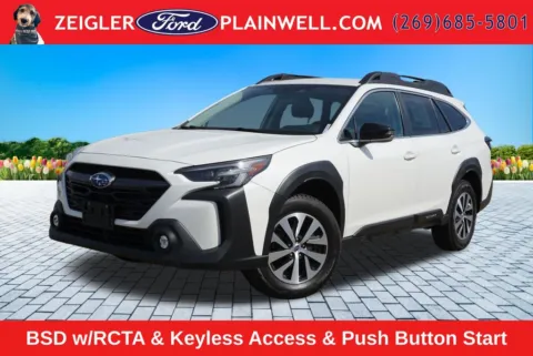 White 2023 Subaru Outback Premium for sale in Plainwell, MI
