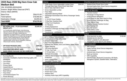 Photos of 2025 Ram 2500 Big Horn for sale in Plainwell, MI at Zeigler Ford of Plainwell