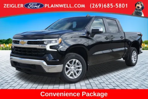 Black 2024 Chevrolet Silverado 1500 LT for sale in Plainwell, MI