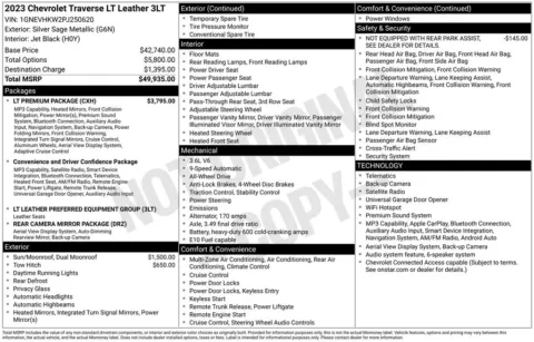 Photos of 2023 Chevrolet Traverse LT Leather for sale in Plainwell, MI at Zeigler Ford of Plainwell