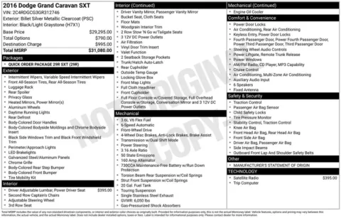 Photos of 2016 Dodge Grand Caravan SXT for sale in Plainwell, MI at Zeigler Ford of Plainwell