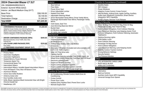 Photos of 2024 Chevrolet Blazer LT for sale in Plainwell, MI at Zeigler Ford of Plainwell