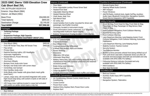 Photos of 2025 GMC Sierra 1500 Elevation for sale in Plainwell, MI at Zeigler Ford of Plainwell